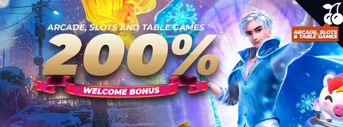 Arcade, Slots And Table Games Welcome Bonus