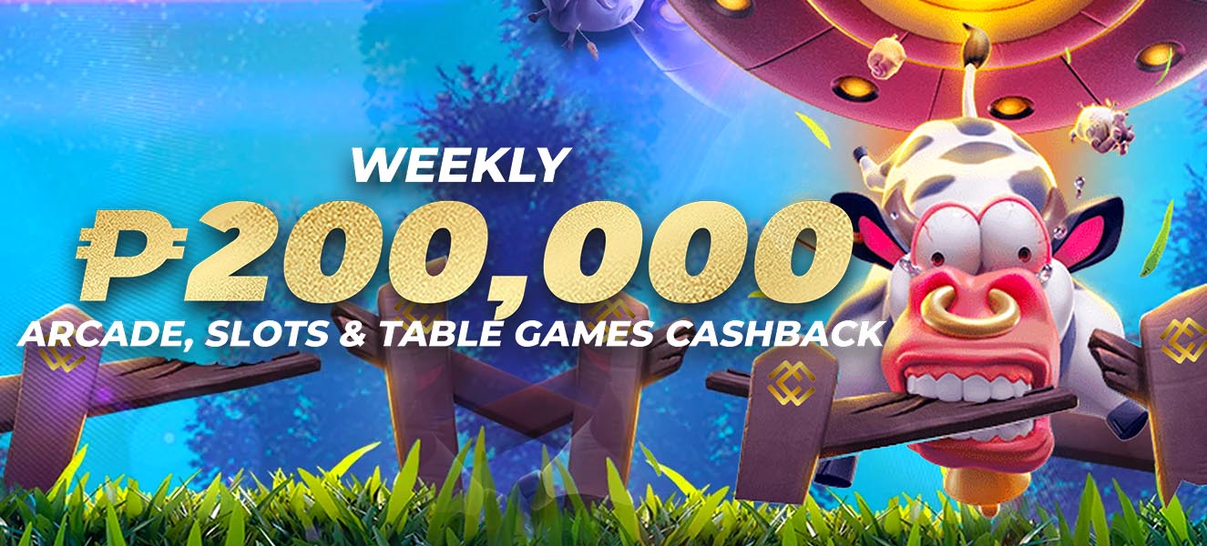 Arcade, Slots And Table Games Weekly Cashback