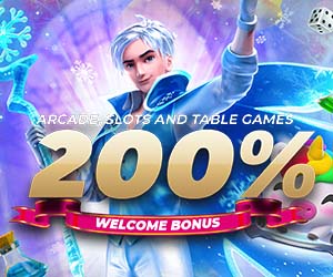 Arcade Slots and Table Games 200% Welcome Bonus