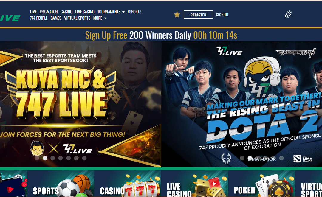 747 Live Casino Games in Philippines