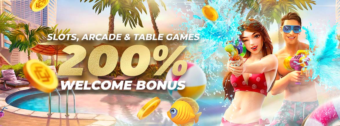 Arcade, Slots & Table Games 200% First Deposit Bonus 888 PHP