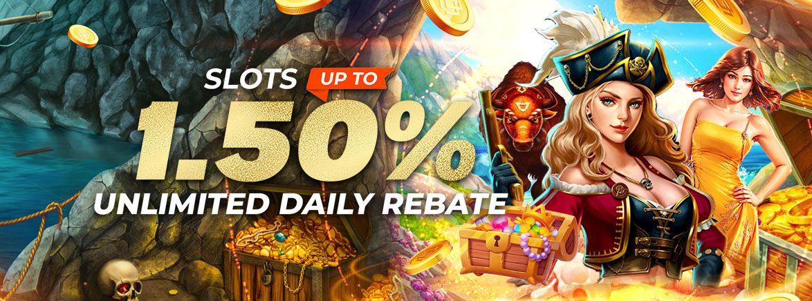 Slots 1.5% Unlimited Daily Rebate