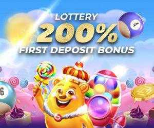 Lottery Games 200% First Deposit Bonus