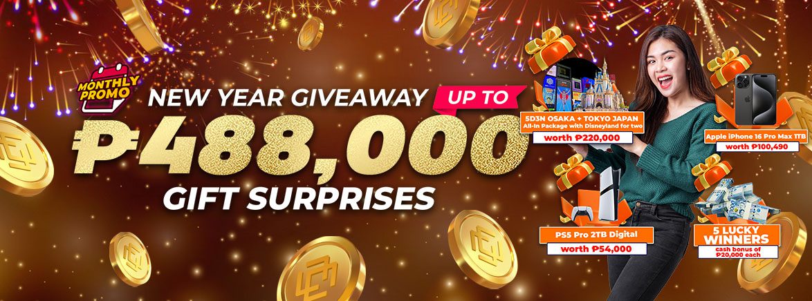 New Year Giveaway up to 488,000 PHP